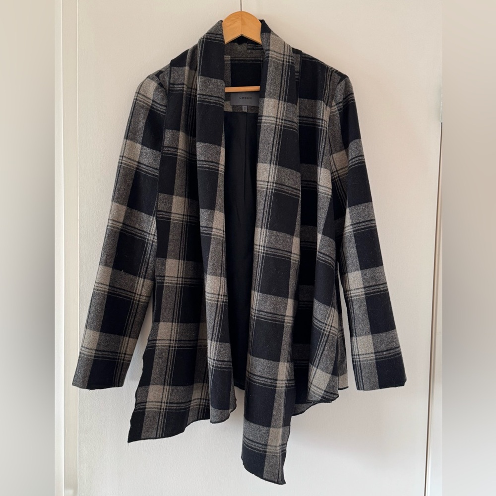Cassis Plaid Blazer